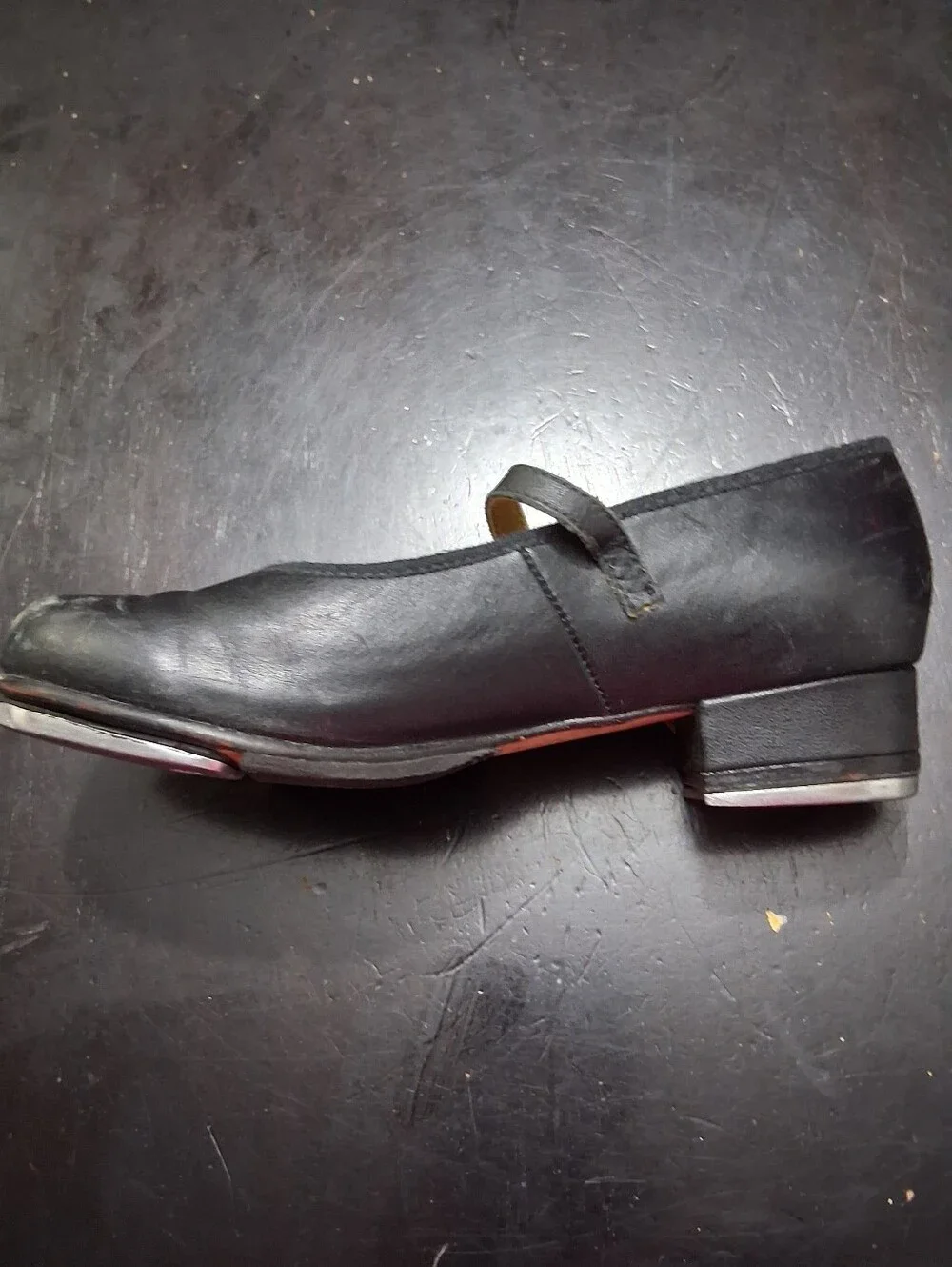Girls Black Mary Jane Tap Shoes - Size 13